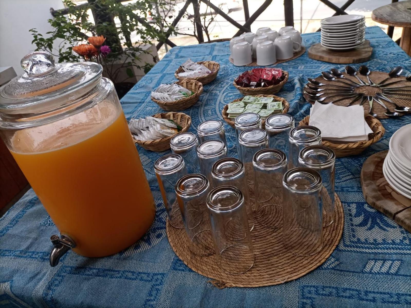 Mio Tulum Hotel Boutique エクステリア 写真 A typical breakfast in Morocco